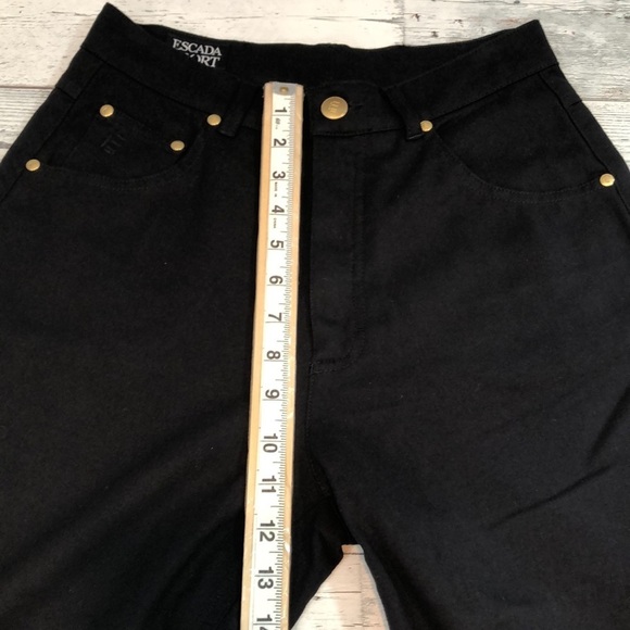 Escada Sport Black Light Weight Jeans 38/6 - Picture 7 of 9